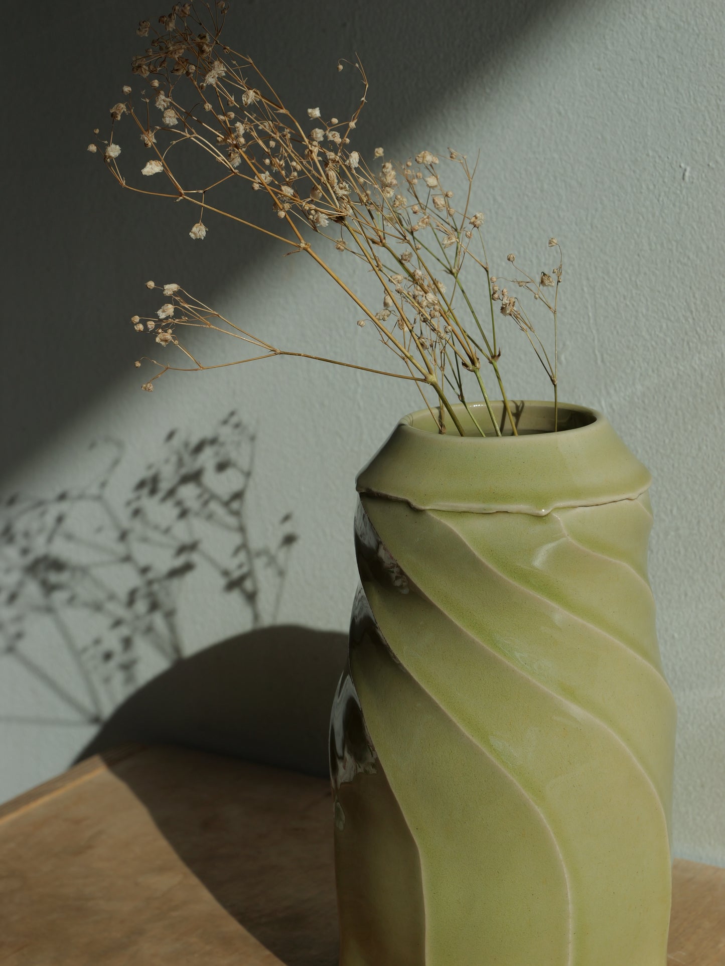 Green spiral vase 5
